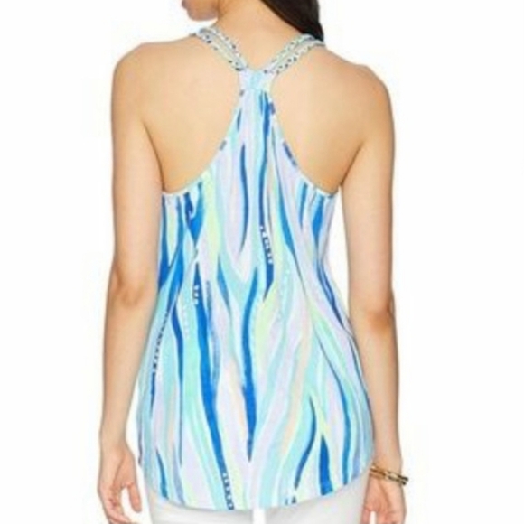 NWT Lilly Pulitzer Aleida Shore Perfection Tank Top - Picture 2 of 7